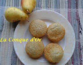Pandolcini, mi-biscuits,mi-cakes à la poire