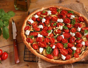 Tarte Courgettes et Tomates Cerises
