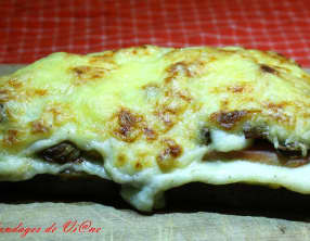 Croque Poilâne aux champignons