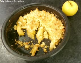 Crumble aux pommes et noix de coco