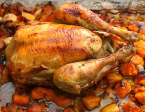 Poulet parfumé et ses légumes anciens
