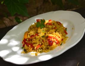 Poêlée de boulgour aux poivrons