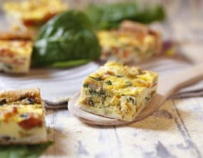 Barres feuilletées aux légumes et au Comté