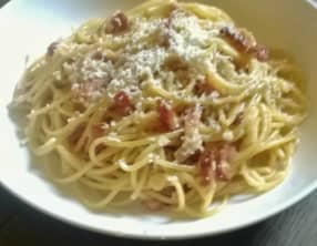 Spaghetti alla carbonara façon moi