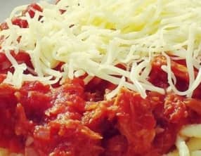 Spätzle au thon et à l'ail