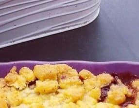 Crumble Poire chocolat