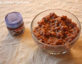 Riz au lait au Nutella