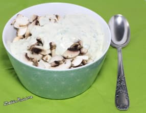 Champignons à la crème et coriandre