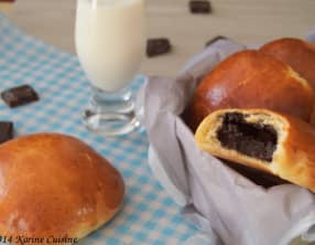 La brioche fourrée à la truffe au chocolat