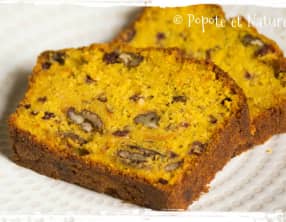 Cake au potimarron, airelles et noix de pécan