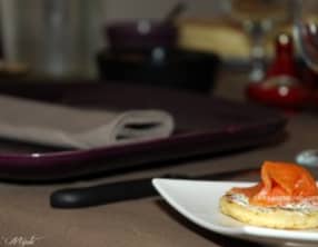Pancake au saumon fumé