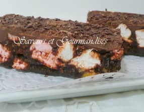 Barres croquantes aux chocolats et marshmallows
