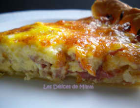 Quiche à la pancetta, oignons et Comté