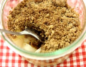 Crumble poire spéculoos sans gluten