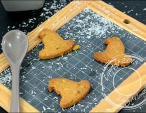 Sablés pistache et noix de coco
