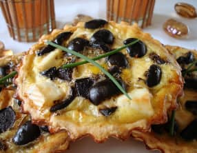 tarte au chèvre et au thym