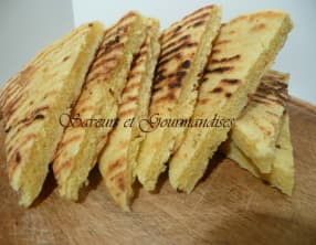 Galette kabyle à l'oignon.