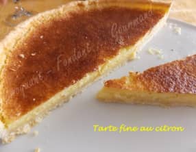 Tarte fine au citron