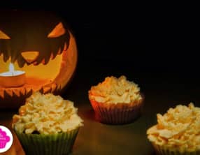 Cupcakes d'Halloween au chocolat carambar-vanille