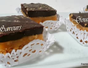 Petits Gâteaux Sablés au Caramel et Café.