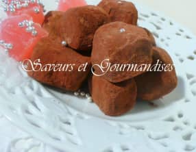 Truffes aux loukoums à la rose