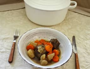 Boeuf braisé aux carottes et navets