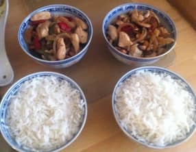 Poulet sauté aux noix de cajou