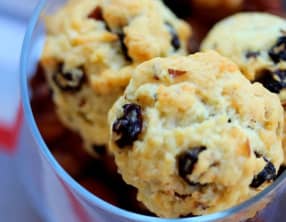 Cookies aux pépites de raisin de corinthe