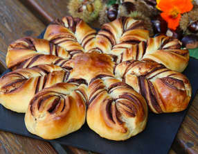 Brioche comme un flocon