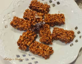 Minis barres de riz soufflé au chocolat