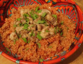 Taboulé chaud à l’agneau