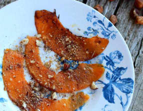 Tranches de potiron juste snacké