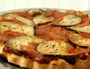 Tarte tatin d’aubergines