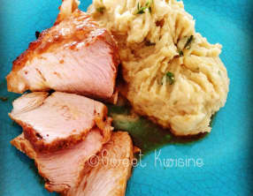 La rouelle de porc rôtie à l'orange