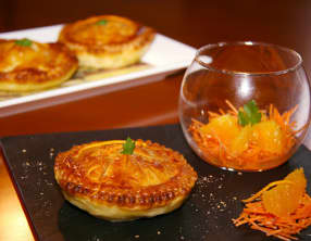 Tourte de veau aux carottes et à l'orange