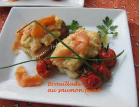 Brouillade au saumon fumé