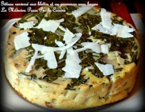 Gâteau renversé aux blettes et au parmesan