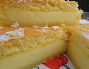 Gâteau magique à la vanille