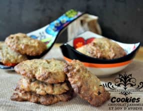 Cookies amandes chocolat caramel et son d'avoine
