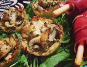 Corbeilles de pleurotes