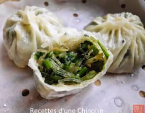 Petit panier aux épinards chinois