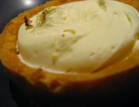 Tarte aux chocolats, lait, café moka et mascarpone