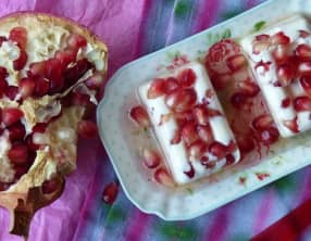 Panna cotta à la fleur d'oranger et à la grenade