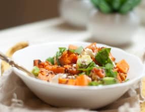 Salade patates douces rôties