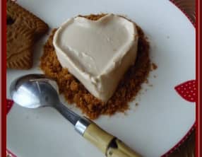 Panna cotta à la pâte de spéculoos.