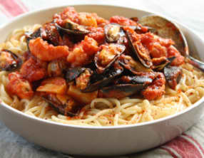Spaghetti aux fruits de mer