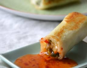 Bricks à la Purée de pommes de terre, Feuilles de céleri, Gingembre et Citronnelle