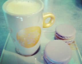 Macaron ganache rocher suchard