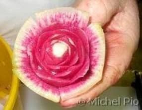 Sculpter un navet rave au couteau