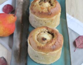 Tartes poire et noisette